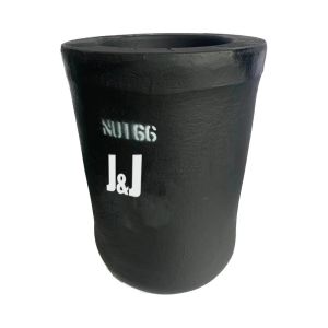 Straight Silicon Carbide Graphite Crucible For Metal Melting Low Slag Adherence