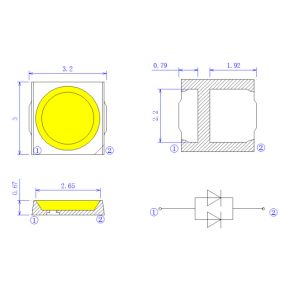 Buy cheap Multi Color High Lumen 36v 30ma 180lm 3030 Led Chip Rgb For Sports Lamp from wholesalers