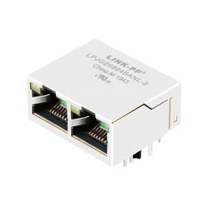 Buy cheap Pulse JXD1-2016NL Compatible LINK-PP LPJG29864BANL-2 10/100/1000 Base-T Tab Up Yellow/Green LED 1x2 Port RJ45 Network from wholesalers
