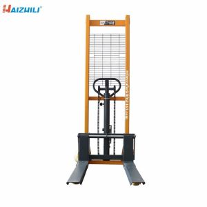 Buy cheap 2000kg Manual Forklift Stacker , Hydraulic Portable Hand Forklift 1600mm Lifting Height from wholesalers