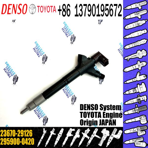 Quality Rial Diesel fuel injector 295900-0420 23670-29126 2367029126 For Toyota Avensis Rav4 2AD-FTV for sale
