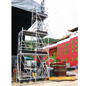 Buy cheap Lightweight Mobile Scaffold Tower Safe Aluminum Ringlock Scaffolding from wholesalers