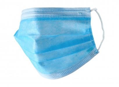 Quality Fluid Resistant Three Layer Antiviral Disposable Breathing Mask for sale