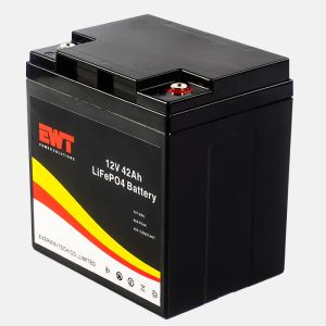 12V 12.8V LFP Lithium Iron Phosphate Battery Pack with Anode Material 42Ah