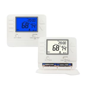 Buy cheap Riseem 24V White Backlight Electronic Room Thermostat Featuring 1H 1C Heat Pump Without Auxiliary Or Emergency Heat Suitable For Climate Management from wholesalers
