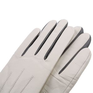 Buy cheap New design white leather gloves with 5 buttons from wholesalers