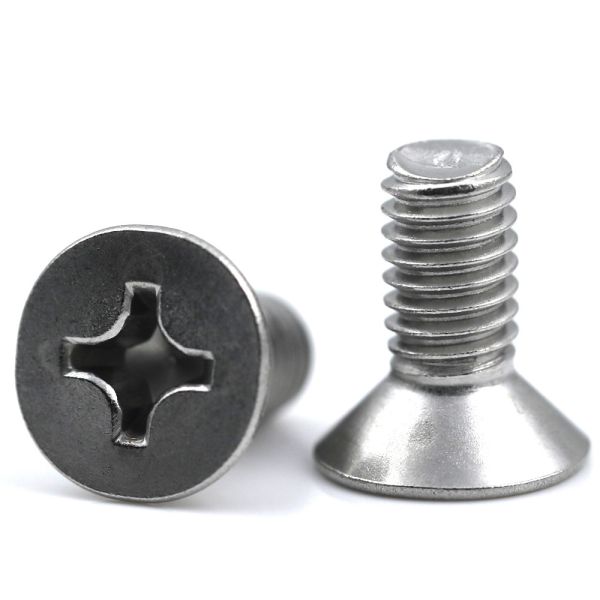 Buy cheap Cross Recessed Stainless Flat Head Screw Countersunk Head 120 Degree Plain Finish from wholesalers
