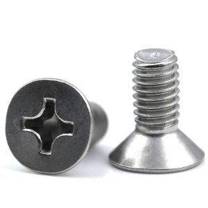 Buy cheap Cross Recessed Stainless Flat Head Screw Countersunk Head 120 Degree Plain Finish from wholesalers