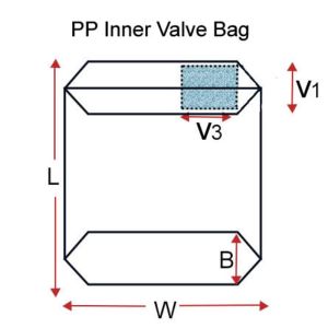 PP Woven Cement Bag With Valve 25KG 50KG Moisture Proof