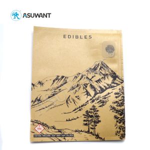 Buy cheap Kraft Paper Child Proof k Bags Smell Proof Silicone Sheet Zipper Durable from wholesalers