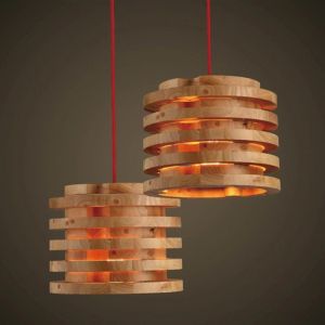 Buy cheap Creative wood Pendant Light Indoor Dining Room Foyer Home Adornment Pendant Light(WH-WP-44) from wholesalers