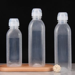 Practical Plastic Milk Tea Bottles With Handle