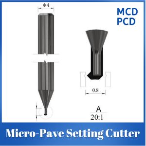 Buy cheap Micro Pave Setting Cutter PCD MCD Diamond Tools Precision Positioning from wholesalers