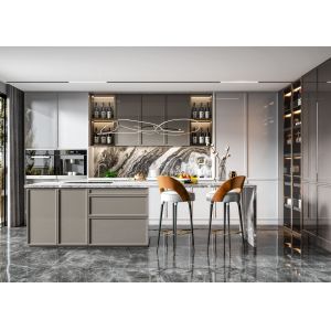 Buy cheap Fireproof Modular Kitchen Cabinet with Sink and Appliances from wholesalers