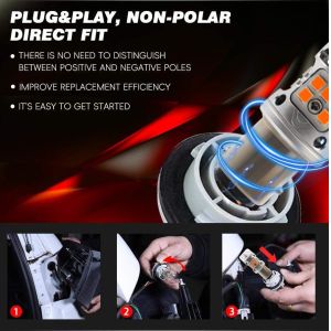 Buy cheap Newest Innovative T3 Dual Color Switchback CANBUS LED Bulb 1157 BAY15D With 1200LM Anti Hyper Flash Amber Turn Signal Light and White DRL from wholesalers