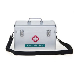 Buy cheap Empty Portable Metal Aluminum Alloy First Aid Box Case With Lock For Clinic Home Visit Outcalls case Kit from wholesalers