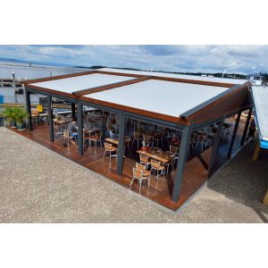 Aluminum Alloy Retractable Awning Waterproof PVC Retractable Patio Awning
