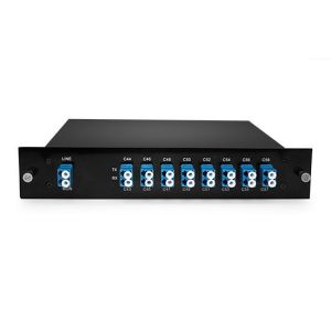 Buy cheap DWDM MUX 8CH 16 Wavlengths (TX: Cxx/Cxx/Cxx/Cxx/Cxx/Cxx/Cxx/Cxx RX: Cxx/Cxx/Cxx/Cxx /Cxx/Cxx/Cxx/Cxx) with MON Port LC/UPC Single Fiber LGX BOX from wholesalers