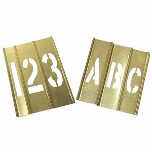 Buy cheap 4inch Brass Interlocking Stencils Combination Set For Building School from wholesalers
