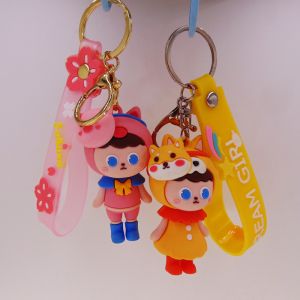 custom toy manufacturer OEM Kitty Cat Keychain Melody Keychain Cartoon 3D