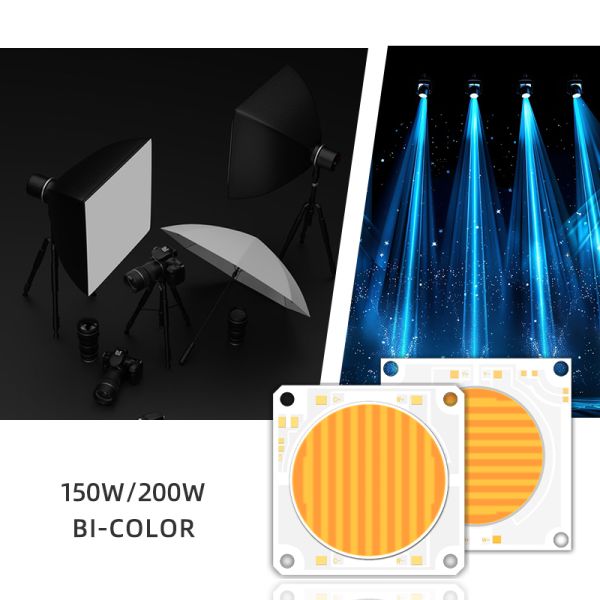 Quality Dimmable RGBCW RGBWW COB LED 150W 200W 54X54MM 5454 SIZE 110LM/W CRI95 High Brightness for Stage Lights Movie Lighting Fixtures for sale