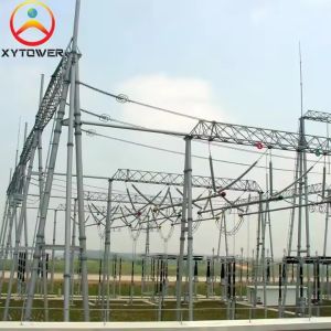 Buy cheap High Voltage Galvanized 220KV Power Transformer Substation Structures Electric Power Pole from wholesalers