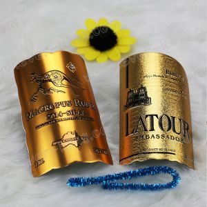 Quality Logo Engraved Luxury Wine Custom Liquor Labels for sale Buy cheap Logo Engraved Luxury Wine Custom Liquor Labels product