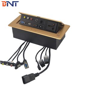 Buy cheap 2019 new socket pop up type table hidden media socket with universal power for office furniture from wholesalers