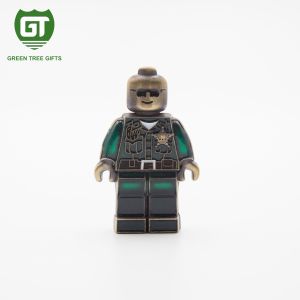 3D effects Police challenge Coin with silver plating challenge coin