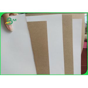 Tear Resistant White Coated Duplex Board / Coated Paper Board 0.7 G/M3 Density