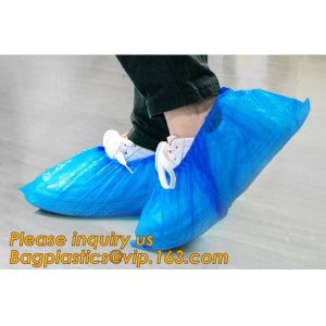 China THICK DISPOSABLE,DUST-PROOF,CPE COATED,SMS BOOT COVER,NON WOVEN SHOE COVER,heavy duty polypropylene fabric shoes cover on sale