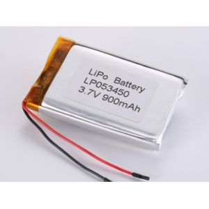 Buy cheap LP053450 3.7V 900MAH li ion battery manufacturers Chemical Composition Lithium Polymer High Capacity LiPo Pack Discharging Temperature -20°C To 60°C from wholesalers