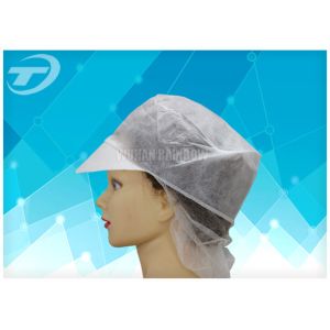 Buy cheap Women SPP Snood Disposable Surgical Caps With Peak And Hairnet from wholesalers