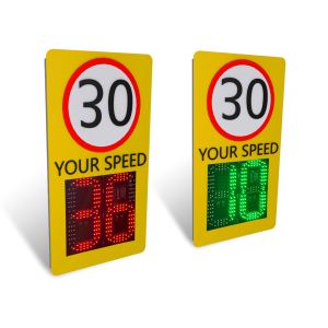 Buy cheap 150M Distance CW Detection Solar Speed Sign With Phone APP Control from wholesalers