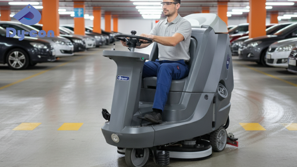 Buy cheap Powerful Ride-On Scrubber For Fast & Efficient Parking Garage Cleaning from wholesalers