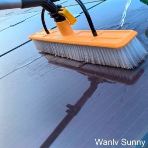 Buy cheap Manual Dual Solar Panel Cleaning Brush with 55 Cm Big Head and 3.6 M Telescopic Pole from wholesalers