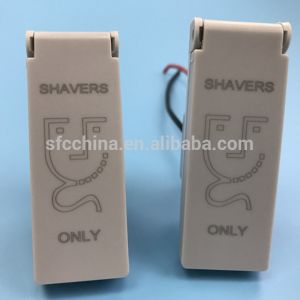 Buy cheap Shaver Socket for mirror of bath room, CE Certificate Waterproof Plastic 2 Pins Outlet from wholesalers