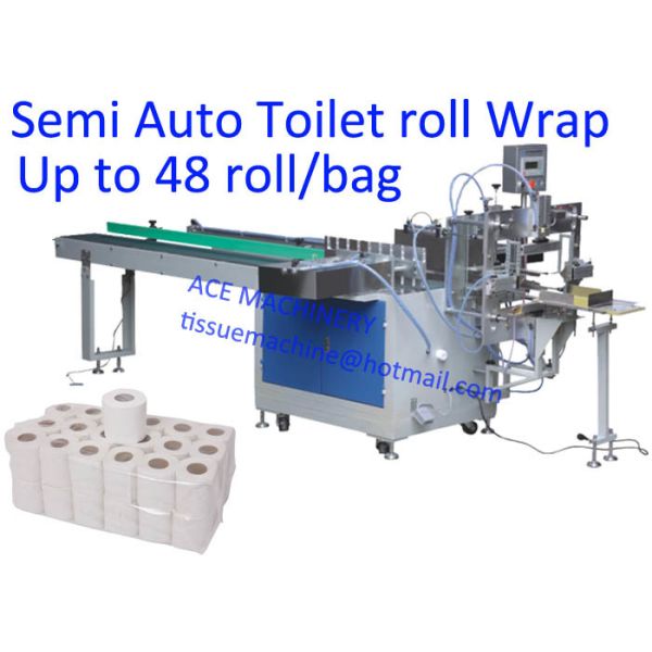 Quality CE 48 Rolls / Bag Toilet Paper Packaging Machine for sale