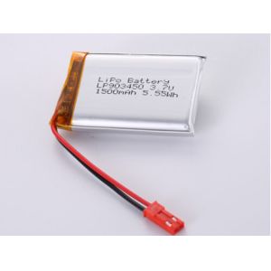 Buy cheap LP903450 3.7V 1500MAH A Grade Pouch Design Lithium Polymer Battery with FCC Certifications from wholesalers