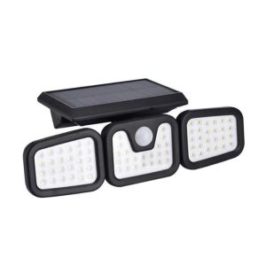 Buy cheap LED Solar Light Outdoor 3 Head Motion Sensor Wide Angle Illumination Waterproof Solar Wall Lamp Garden Garage Lights from wholesalers