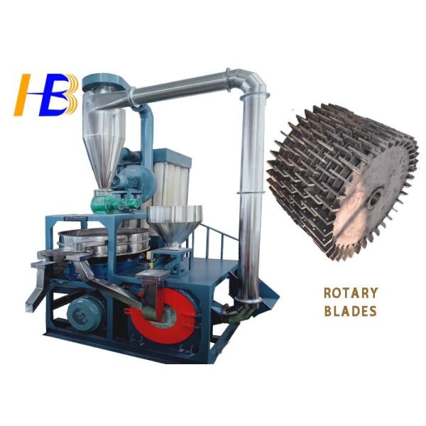 Vibrating Sieve PVC Scrap Grinder Machine , High Speed Grinding Pulverizer