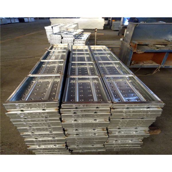 Quality 12 Ft Galvanized Steel Scaffold Planks Rust - Proof Metal Scaffold Boards for sale