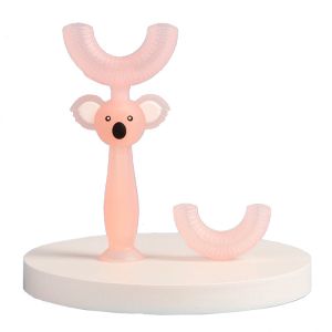 Buy cheap 360 Manual Baby Silicone Teether Toothbrush Eco Friendly Bear Shaped from wholesalers