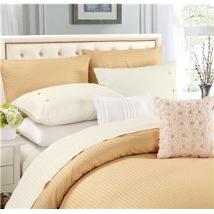 Buy cheap Sateen Stripe Sheets 4pcs Polyester Cotton Bedsheets Home Bedding from wholesalers