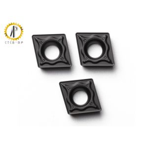 CCMT1204 Black Tungsten Carbide Cutting Tools CVD Coating Turning Inserts