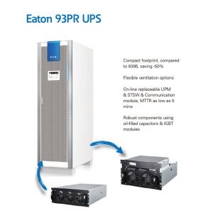 Eaton 93PR 1200KVA 1200KW 400V ABM Modular Online UPS for Data Center Frequency