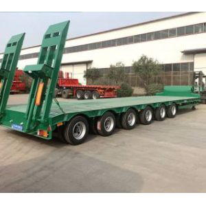 Buy cheap 53ft Low Bed Semi Trailer With 15T Load Capacity And Dual Line Braking product
