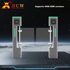 Buy cheap HCW Barrier Turnstile Gate with 600-1000mm Channel Width 30W DC Brushless Motor and 20-40 People/Minute Throughput for Pedestrian Management from wholesalers