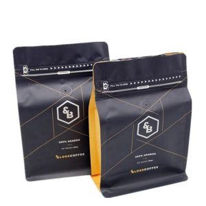 Buy cheap Customized Printed 500g 1kg Flat Bottom Bags Zipper Top Sealing product