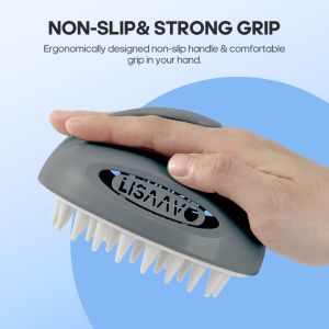 Buy cheap Gray Interchangeable Scalp Scrub Brush With 3 Hardness Levels from wholesalers